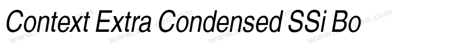 Context Extra Condensed SSi Bold Extra Condensed字体转换